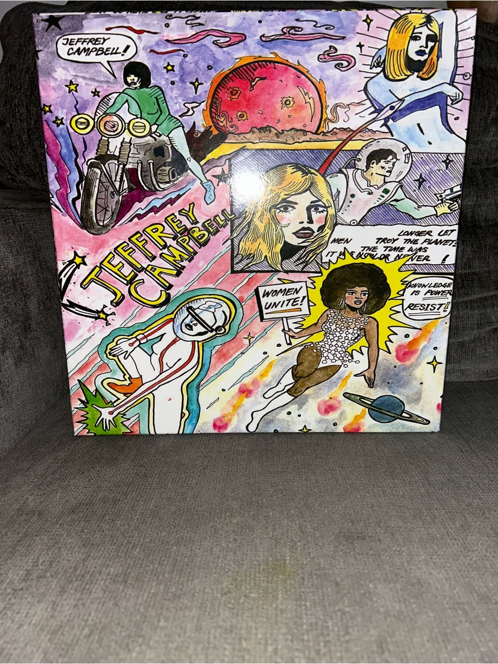 Two Decorative Comic Art Storage Box - Multicolor - Jeffrey Campbell Empty Boxes